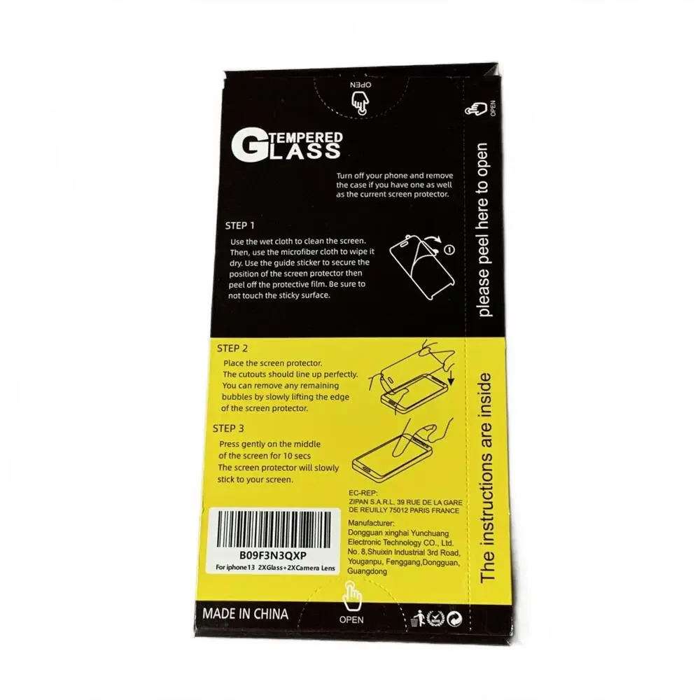 NEW'C 9H Tempered Glass Screen Protector‎ for iPhone 13